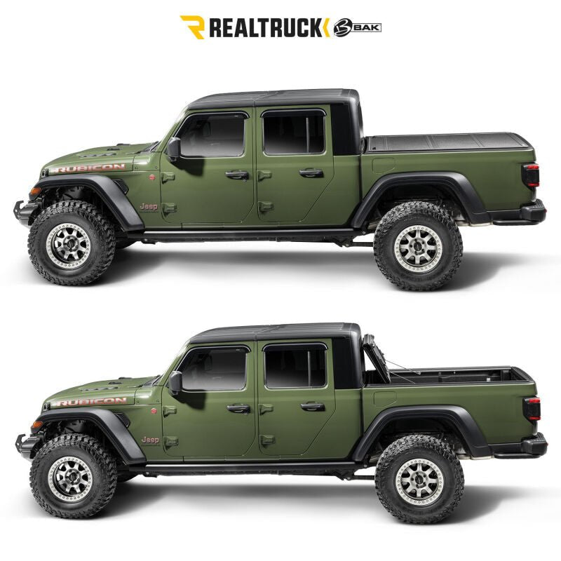 BAK MX4 TS Hard Folding Tonneau Cover | Chevrolet Colorado (15-22) / ZR2 (17-22) / GMC Canyon (15-22) (449126TS) Tonneau Covers offroad accessory | Iron Ridge Offroad