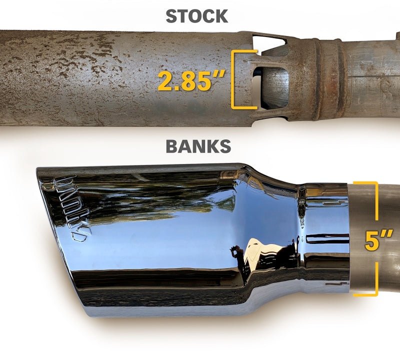 Banks Power 5in Monster Exhaust | Chevy/GMC 2500/3500 HD 20-21 (48997-B) Exhaust, Mufflers & Tips offroad accessory | Iron Ridge Offroad