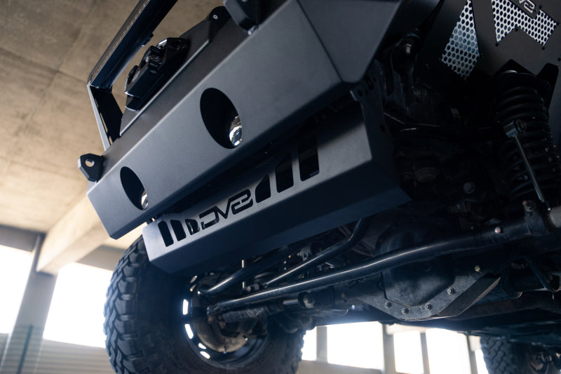 DV8 Offroad Front Bumper Sway-Bar Disconnect Motor Skid Plate | Jeep Wrangler JL (18-25) / Gladiator JT (20-25) (SPJL-02)
