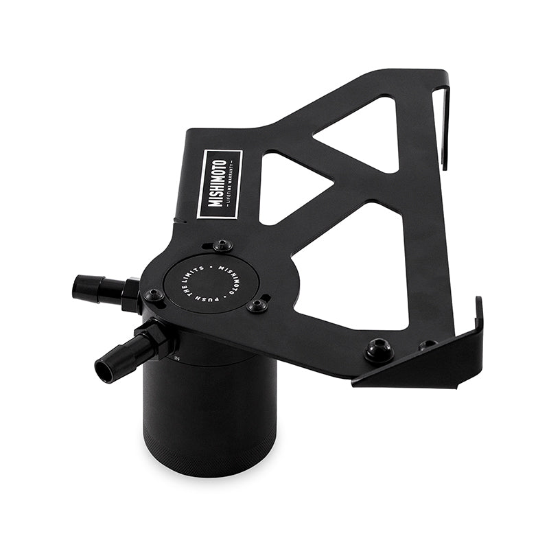 Mishimoto Baffled Oil Catch Can Black (F&R): Jeep Wrangler JK 2012-2018 3.6L