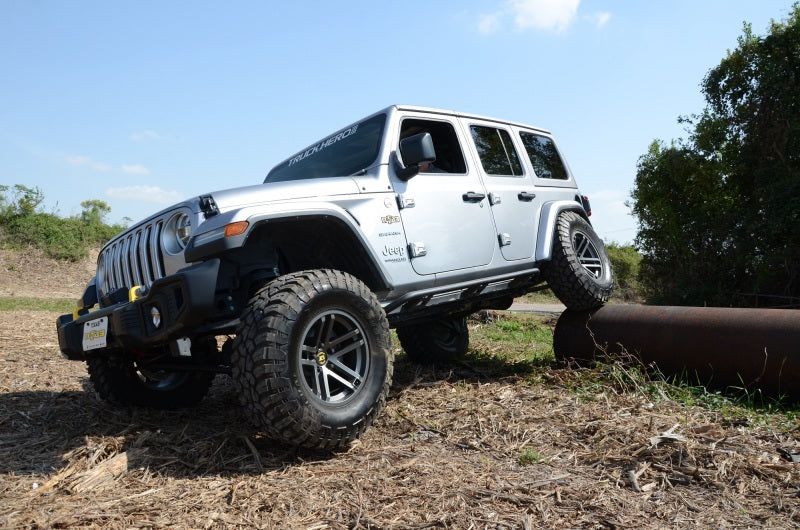N-Fab TrailSlider Step System Textured Black (SIDE): Jeep Wrangler Unlimited JL 2018-2026