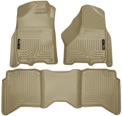Husky Liners WeatherBeater Combo Floor Liners (F&R): Dodge Ram 1500 / 2500 / 3500 (09-10) - Tan