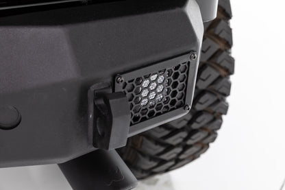 Go Rhino Rockline Stubby Rear Bumper: Jeep Wrangler JL 2018-2026