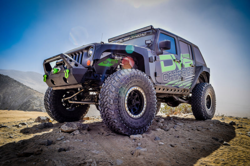 DV8 Offroad Black Aluminum Inner Fender (FRONT): Jeep Wrangler JK 2007-2018