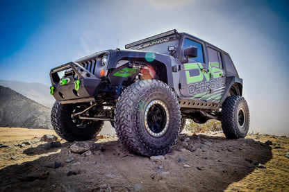 DV8 Offroad Black Aluminum Inner Fender (FRONT): Jeep Wrangler JK 2007-2018