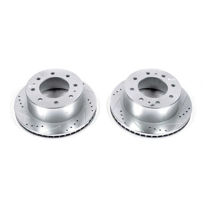 PowerStop 11-20 GMC Sierra 3500 HD Rear Drilled & Slotted Rotor | GMC Sierra 3500HD (20-26) (AR82155XPR)