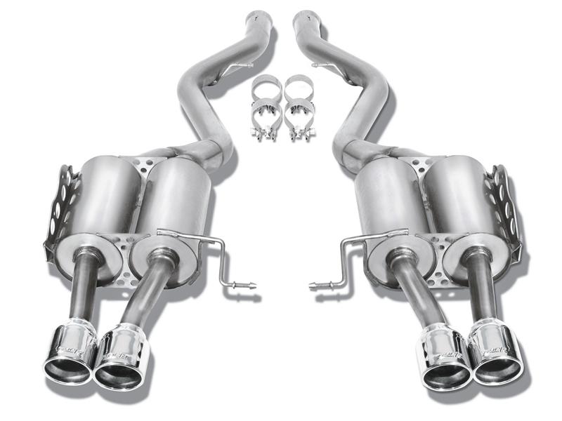 Borla Touring Axle-Back Exhaust System (Black Tips): Jeep Wrangler JK 3.6L V6 2012 - 2018