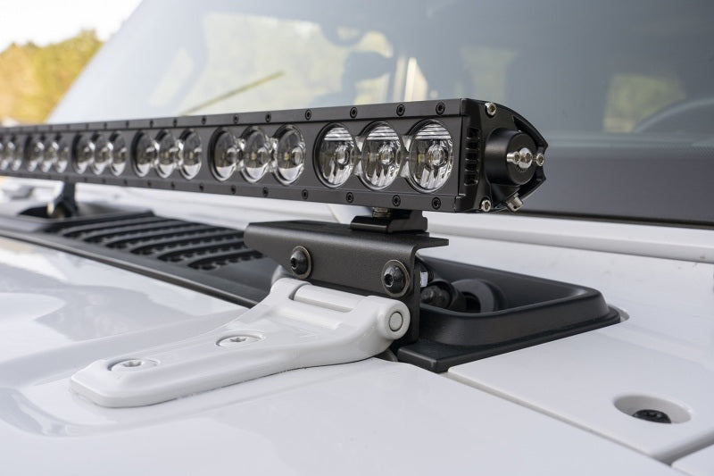 Rugged Ridge Cowl Light Bar Bracket | Jeep Wrangler JK (07-18) / JL (18-25) (11232.71)