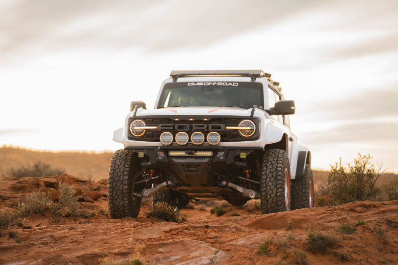 DV8 Offroad 2022+ Ford Bronco Raptor Tube Front Bumper | Ford Bronco (21-26) (FBFR-02)