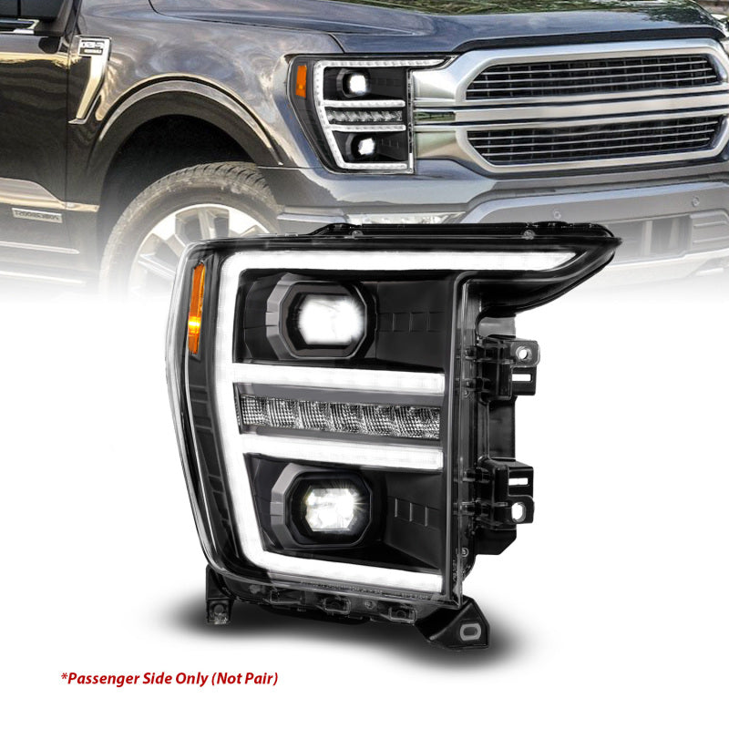 ANZO LED Projector Headlight w/ Switchback + Sequential | Ford F150 (21-23) (111594-R)
