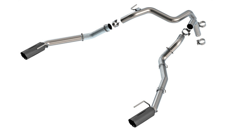 Borla 24-25 Ford Ranger Raptor 2.75in Tail Pipe Kit 4in Tip | Ceramic Black (60743BRCB)