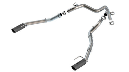 Borla 24-25 Ford Ranger Raptor 2.75in Tail Pipe Kit 4in Tip | Ceramic Black (60743BRCB)