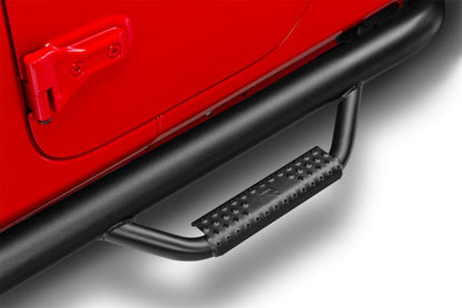 N-Fab Wheel To Wheel Nerf Steps Textured Black (REAR): Jeep Gladiator JT 2020-2025