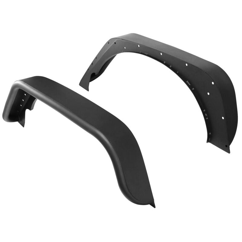 Westin Textured Black Tube Fenders (REAR): Jeep Wrangler (07-17) / Wrangler JK (18)