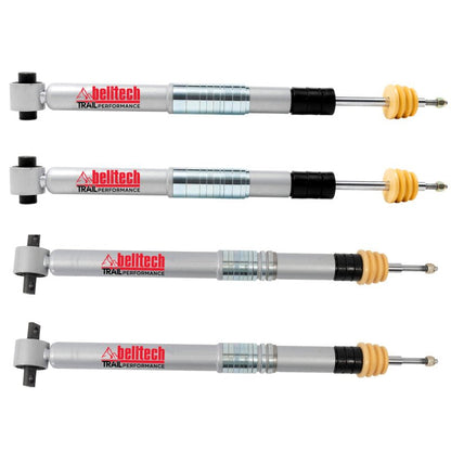 Belltech 21 - 25 Ford Bronco Trail Performance Shock Set - 4 - 7.5in Front 3 - 6.5in Rear Suspension offroad accessory | Iron Ridge Offroad