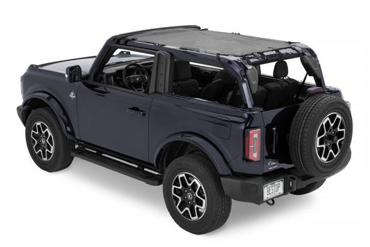 Bestop Safari Bimini (Mesh) - 2021+ Ford Bronco 2 DR Roofs & Roof Accessories offroad accessory | Iron Ridge Offroad