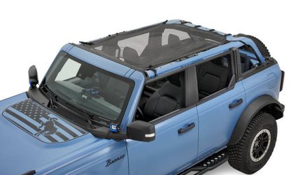 Bestop Safari Bimini (Mesh) - 2021+ Ford Bronco 4 DR Roofs & Roof Accessories offroad accessory | Iron Ridge Offroad