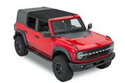 Bestop Skyrider For Hardtop (Premium Black Twill) - 2021+ Ford Bronco 4 DR Roofs & Roof Accessories offroad accessory | Iron Ridge Offroad