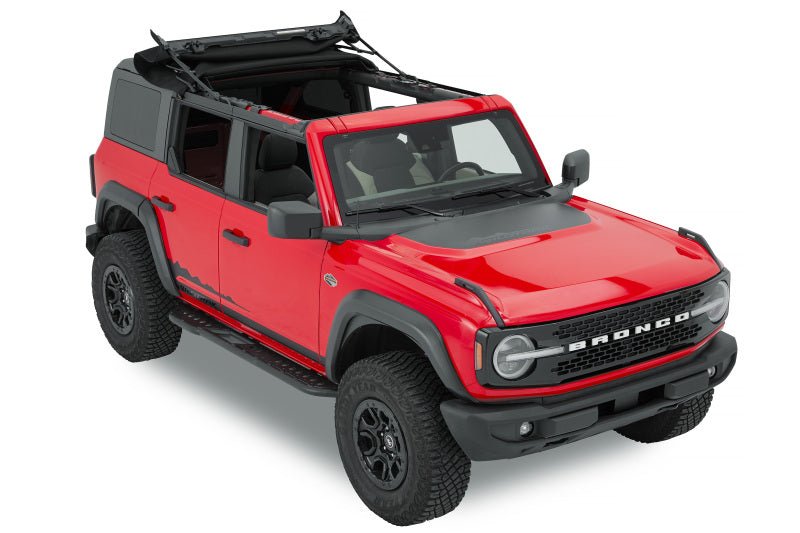 Bestop Skyrider For Hardtop (Premium Black Twill) - 2021+ Ford Bronco 4 DR Roofs & Roof Accessories offroad accessory | Iron Ridge Offroad