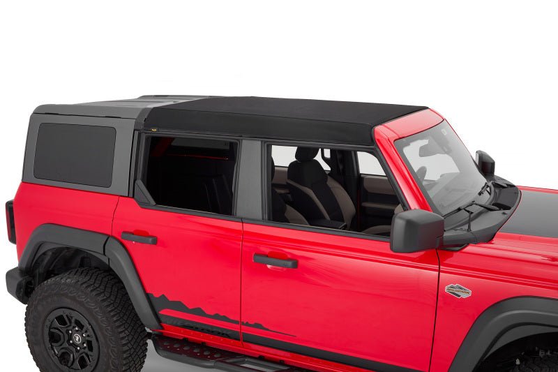 Bestop Skyrider For Hardtop (Premium Black Twill) - 2021+ Ford Bronco 4 DR Roofs & Roof Accessories offroad accessory | Iron Ridge Offroad