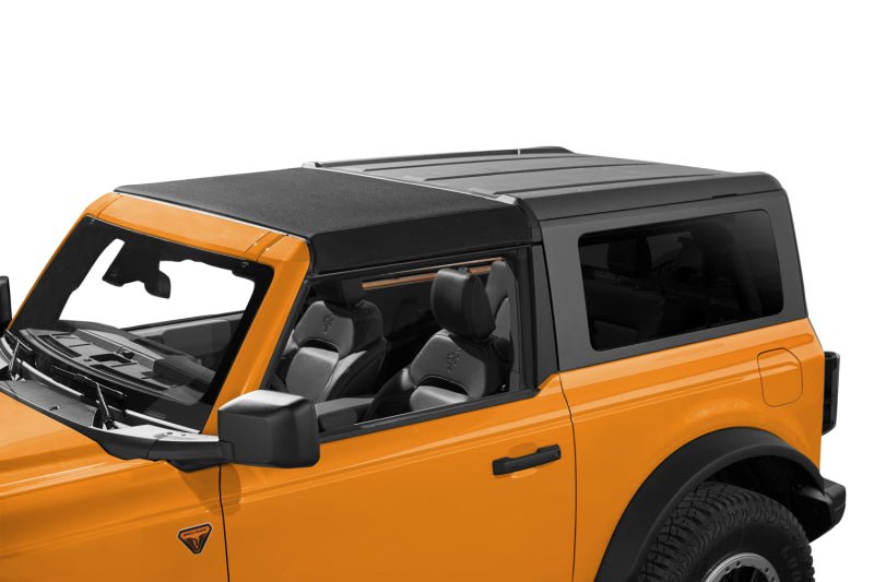 Bestop Sunrider For Hardtop (Premium Black Twill) - 2021+ Ford Bronco 2 DR Bronco Raptor Roofs & Roof Accessories offroad accessory | Iron Ridge Offroad
