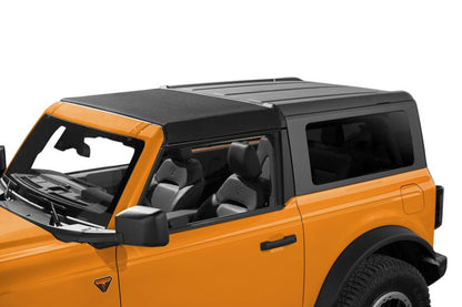 Bestop Sunrider For Hardtop (Premium Black Twill) - 2021+ Ford Bronco 2 DR Bronco Raptor Roofs & Roof Accessories offroad accessory | Iron Ridge Offroad