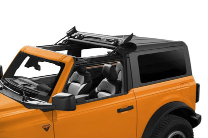 Bestop Sunrider For Hardtop (Premium Black Twill) - 2021+ Ford Bronco 2 DR Bronco Raptor Roofs & Roof Accessories offroad accessory | Iron Ridge Offroad