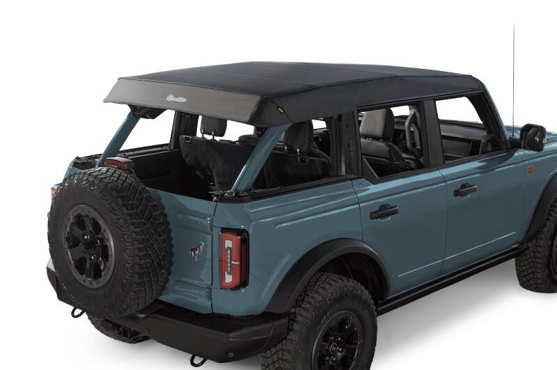 Bestop Trektop Slantback Soft Top (Black Diamond) - 2021+ Ford Bronco 4 DR Roofs & Roof Accessories offroad accessory | Iron Ridge Offroad