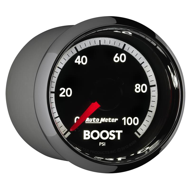 AutoMeter Gen4 Dodge Factory Match 52.4mm Mechanical Boost Gauge | Dodge / Jeep (09-18) (8509)