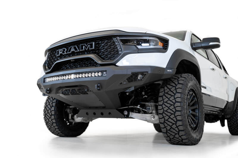 Addictive Desert Designs Stealth Fighter Front Bumper (FRONT): Ram 1500 TRX (19-24) - Hammer Black