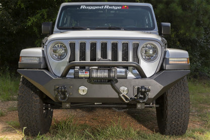 Rugged Ridge Spartan Front Bumper With Overrider | Jeep Gladiator JT / Wrangler JL / JK (11548.41)