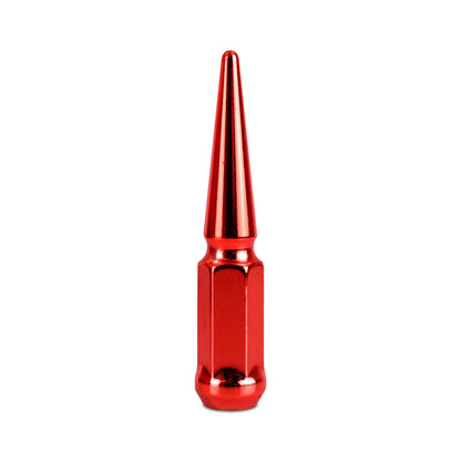 Mishimoto Steel Spiked Lug Nuts | Ford Ranger / Bronco (19-26) M12x1.5 24pc Set Red (MMLG-SP1215-24RD)