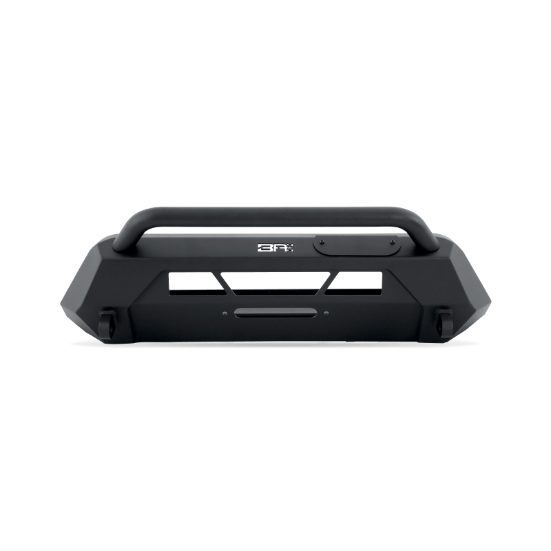 Body Armor 4x4 12-15 Toyota Tacoma HiLine Front Winch Bumper | Toyota Tacoma (12-15) (TC-19340) Bumpers, Grilles & Guards offroad accessory | Iron Ridge Offroad