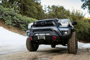 Body Armor 4x4 12-15 Toyota Tacoma HiLine Front Winch Bumper | Toyota Tacoma (12-15) (TC-19340) Bumpers, Grilles & Guards offroad accessory | Iron Ridge Offroad