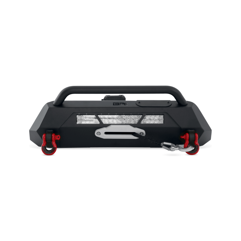 Body Armor 4x4 12-15 Toyota Tacoma HiLine Front Winch Bumper | Toyota Tacoma (12-15) (TC-19340) Bumpers, Grilles & Guards offroad accessory | Iron Ridge Offroad