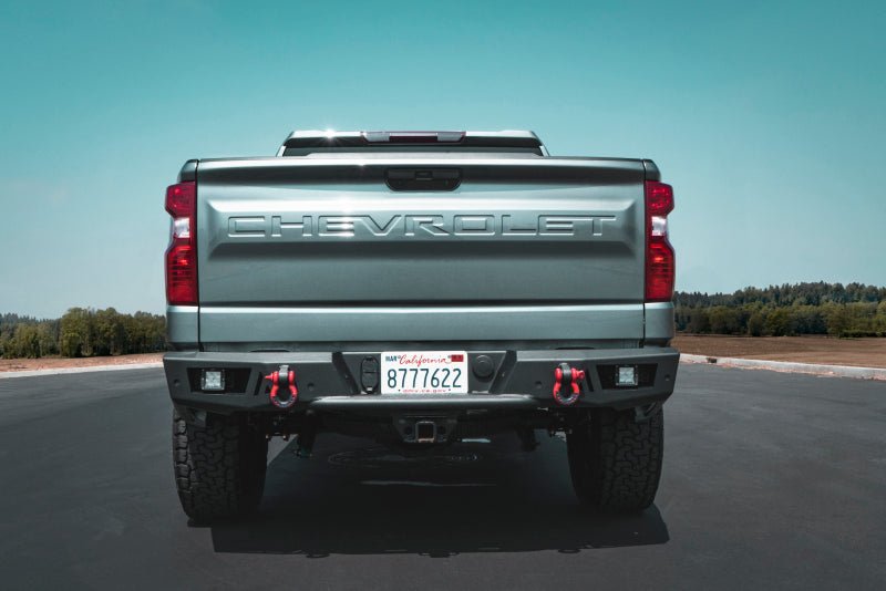 Body Armor 4x4 Ambush Rear Bumper | Chevrolet Silverado 1500 (19-26) (GM-2966) Bumpers, Grilles & Guards offroad accessory | Iron Ridge Offroad