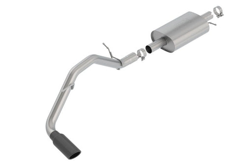 Borla 19 - 23 Ford Ranger 2.3L 2/4WD S - Type Single Side Exit Catback Exhaust w/ Blk Chrome Tip Exhaust offroad accessory | Iron Ridge Offroad