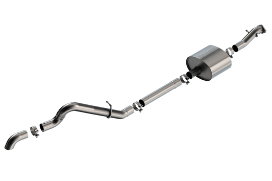 Borla 21 - 25 Ford Bronco 2.7L 2DR/4DR T - 304 Stainless Steel Cat - Back S - Type Exhaust - Brushed Exhaust offroad accessory | Iron Ridge Offroad