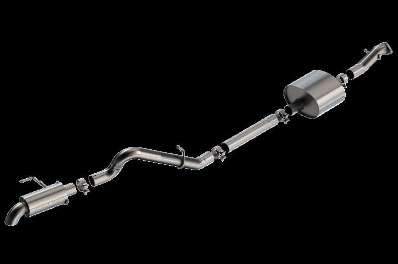 Borla 21 - 25 Ford Bronco 2.7L 2DR/4DR T - 304 Stainless Steel Cat - Back Touring Exhaust - Brushed Exhaust offroad accessory | Iron Ridge Offroad