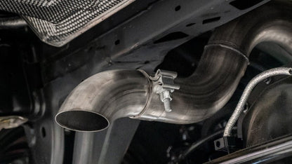 Borla 21 - 25 Ford Bronco 2.7L 2DR/4DR T - 304 Stainless Steel Cat - Back Touring Exhaust - Brushed Exhaust offroad accessory | Iron Ridge Offroad