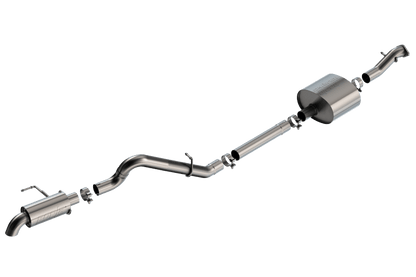 Borla 21 - 25 Ford Bronco 2.7L 2DR/4DR T - 304 Stainless Steel Cat - Back Touring Exhaust - Brushed Exhaust offroad accessory | Iron Ridge Offroad