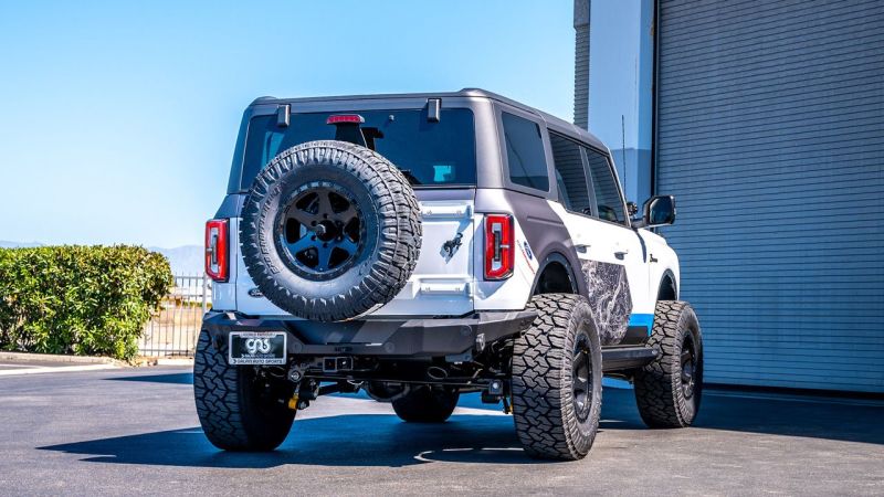 Borla 21 - 25 Ford Bronco 2.7L V6 4WD Touring Axle Back Exhaust w/ Black Coated Tips Exhaust offroad accessory | Iron Ridge Offroad