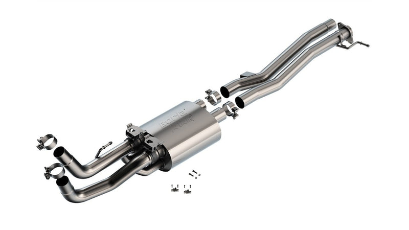 Borla ATAK Mid-Section Exhaust System w/ Active Exhaust Valves | Ford Ranger Raptor 3.0L (24-26) (60742) Exhaust, Mufflers & Tips offroad accessory | Iron Ridge Offroad