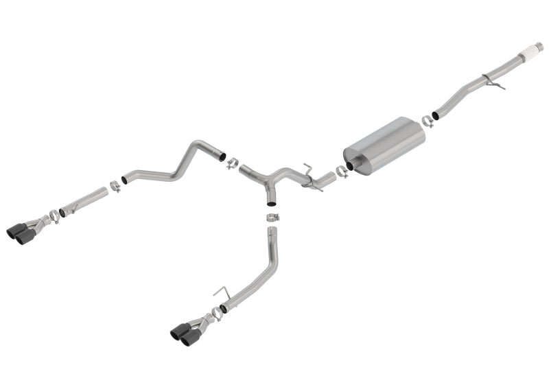 Borla Cat-Back Exhaust System - Touring | Multiple Fitments (140768BC) Exhaust, Mufflers & Tips offroad accessory | Iron Ridge Offroad