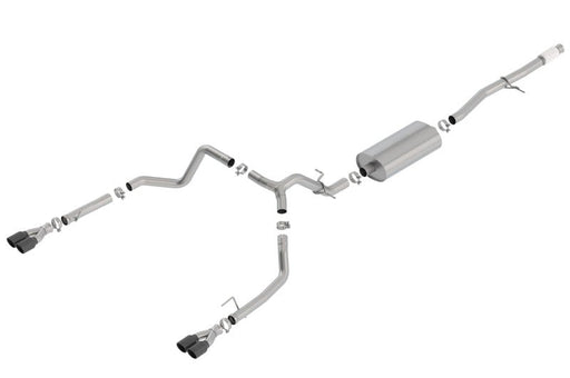 Borla Cat-Back Exhaust System - Touring | Multiple Fitments (140768BC) Exhaust, Mufflers & Tips offroad accessory | Iron Ridge Offroad
