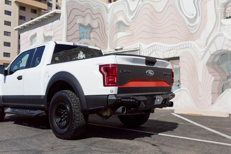Addictive Desert Designs HoneyBadger Rear Bumper w/ 10in SR LED Mounts | Ford F-150 Raptor (17-20)