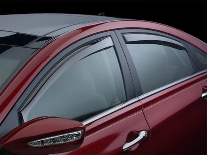 WeatherTech Side Window Deflectors (4PC, Light Smoke): Jeep Wrangler JK 2007 - 2018