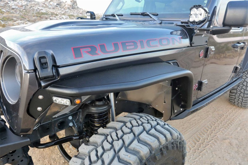 Fabtech Steel Tube Front Fenders: Jeep Gladiator (20-24) / Wrangler (18-24)