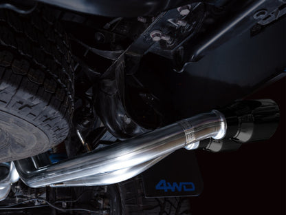 AWE 16-22 Toyota Tacoma Dual Catback Exhaust w/ BashGuard | Toyota Tacoma (16-19, 20-23) (3015-33826)