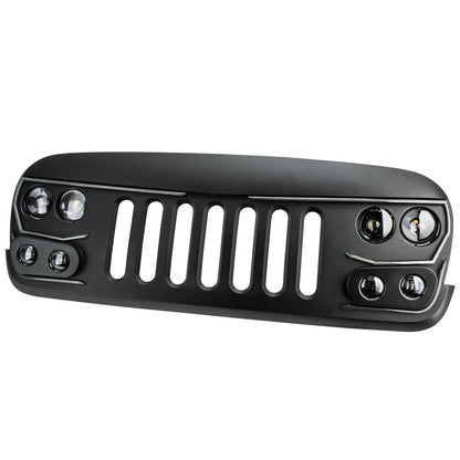 Oracle Lighting Vector Series Full LED Grille: Jeep Wrangler (2007-2017)